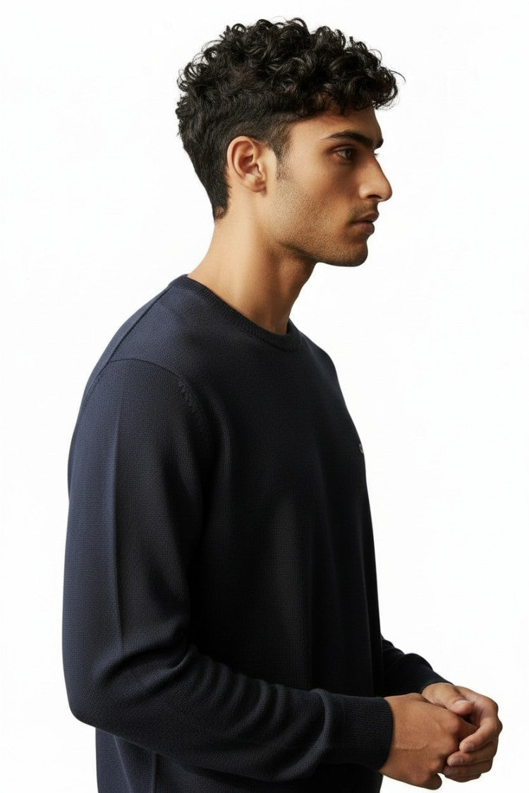 Calvin Klein Long-Sleeve Organic Cotton Knit Top