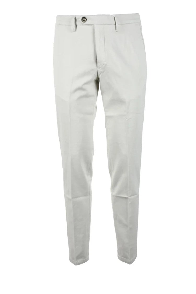 Michele Carbone Cotton Stretch Trousers - White