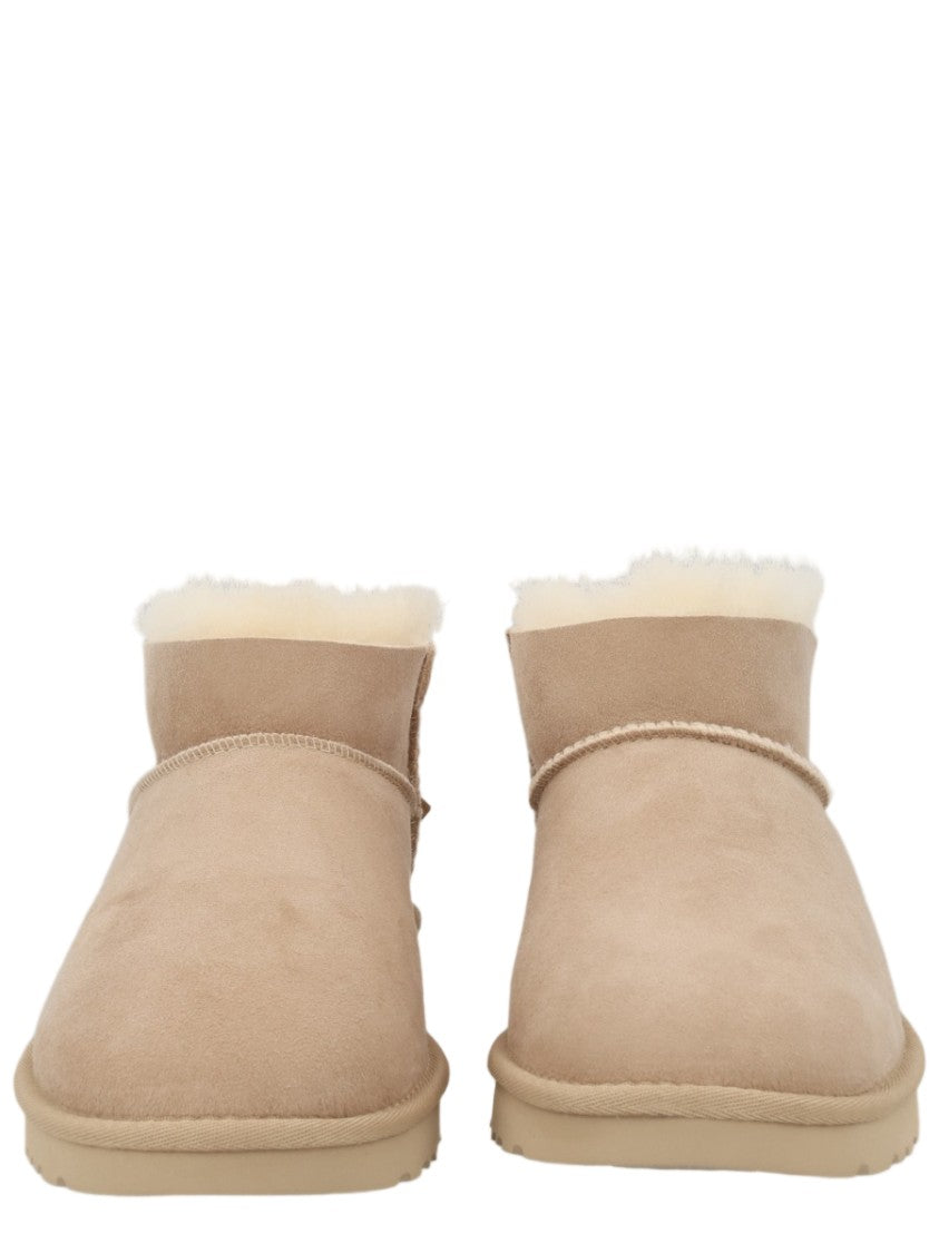 Ugg Beige Suede Decorative Bow Boots