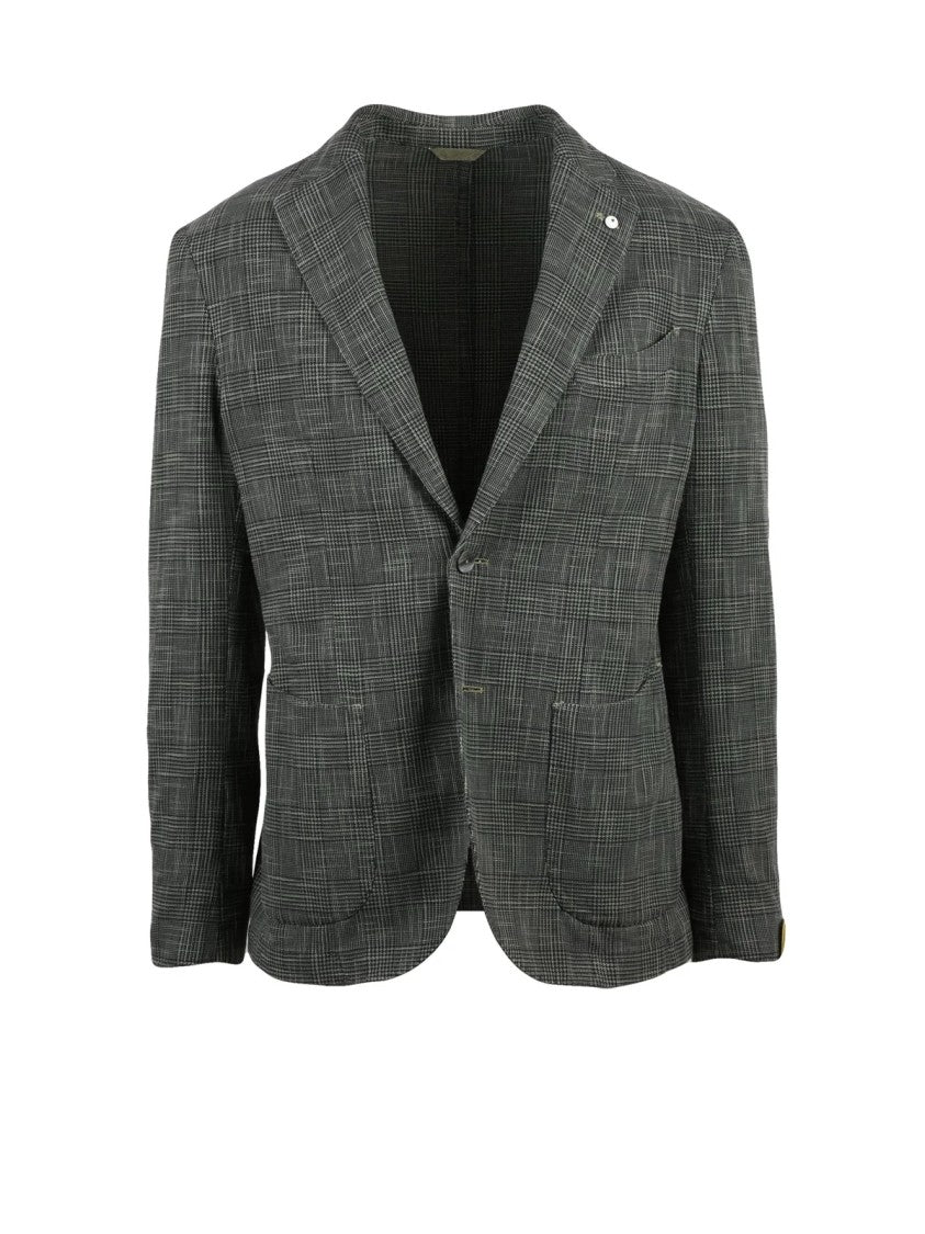 L.B.M. 1911 Grey Cotton Silk Men Jacket