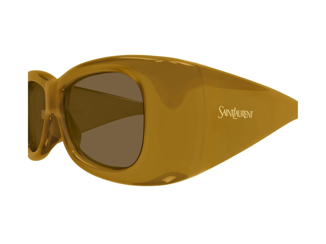 Saint Laurent Amber Sl 901 Howl Glossy Oversized Square Sunglasses