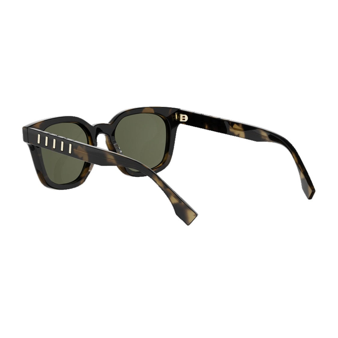 Fendi Havana Five Sisters Square Acetate Sunglasses
