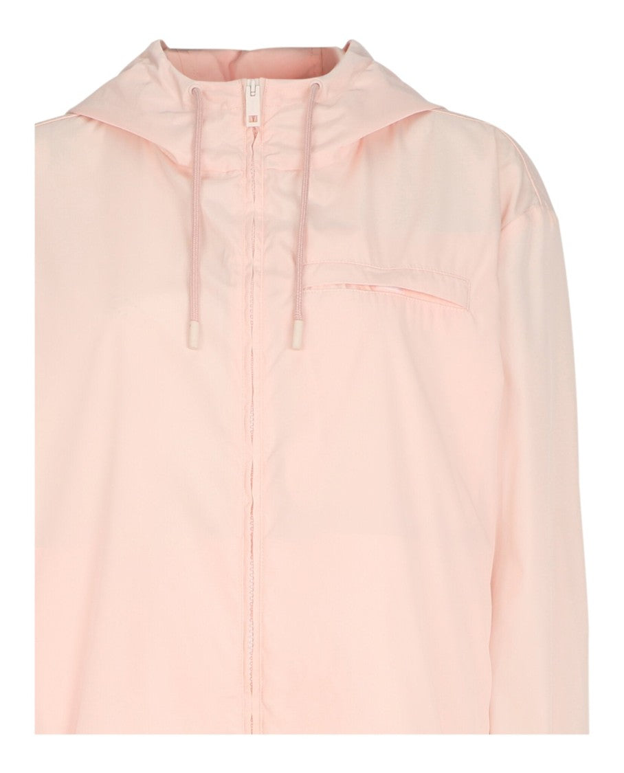 Bally Waterproof Hooded Raincoat With Multiple Pockets
