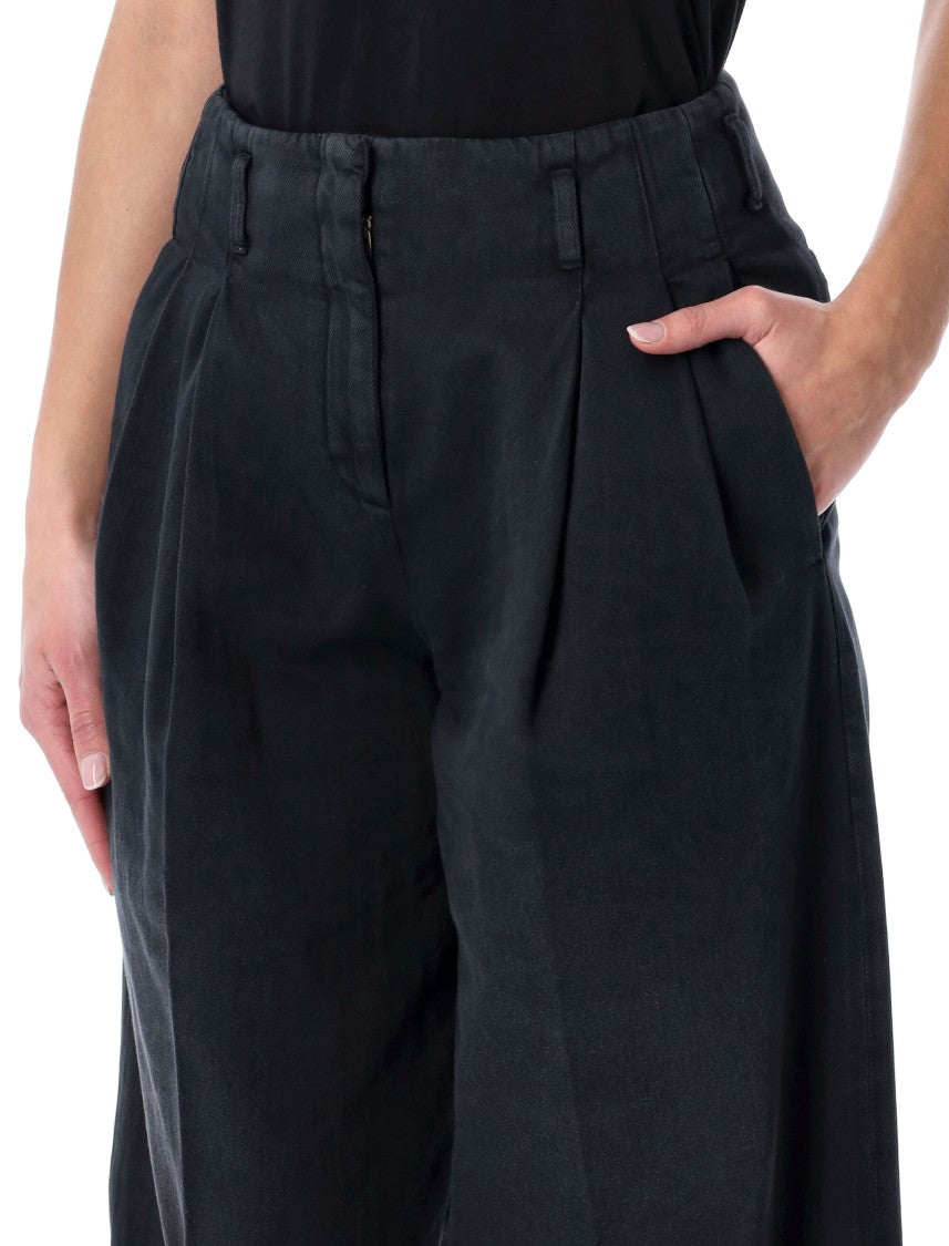 Golden Goose Flavia Lived In Denim Trousers