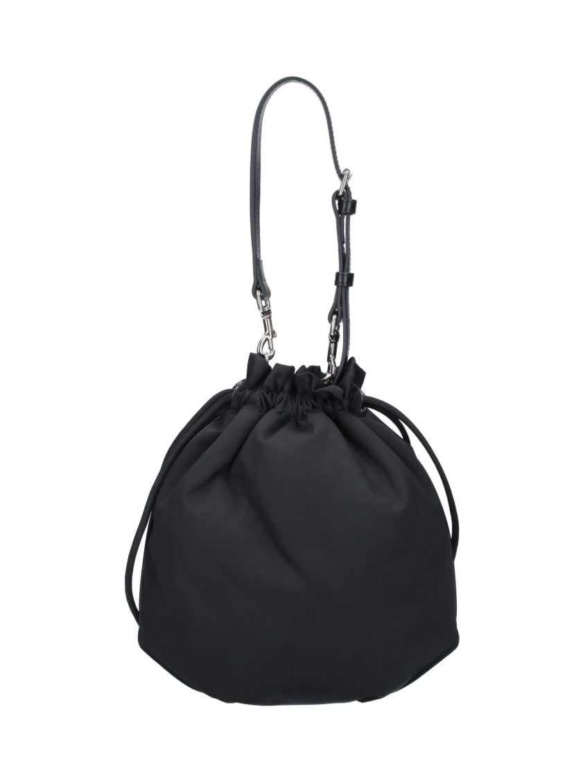Vivienne Westwood Black Orb Drawstring Fabric Pouch