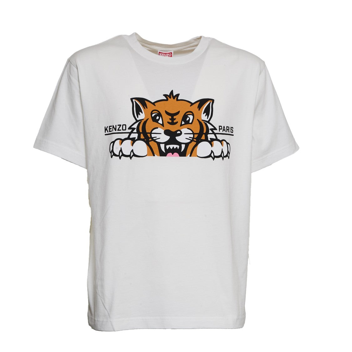 Kenzo Stampa Happy Tiger Oversize T-Shirt