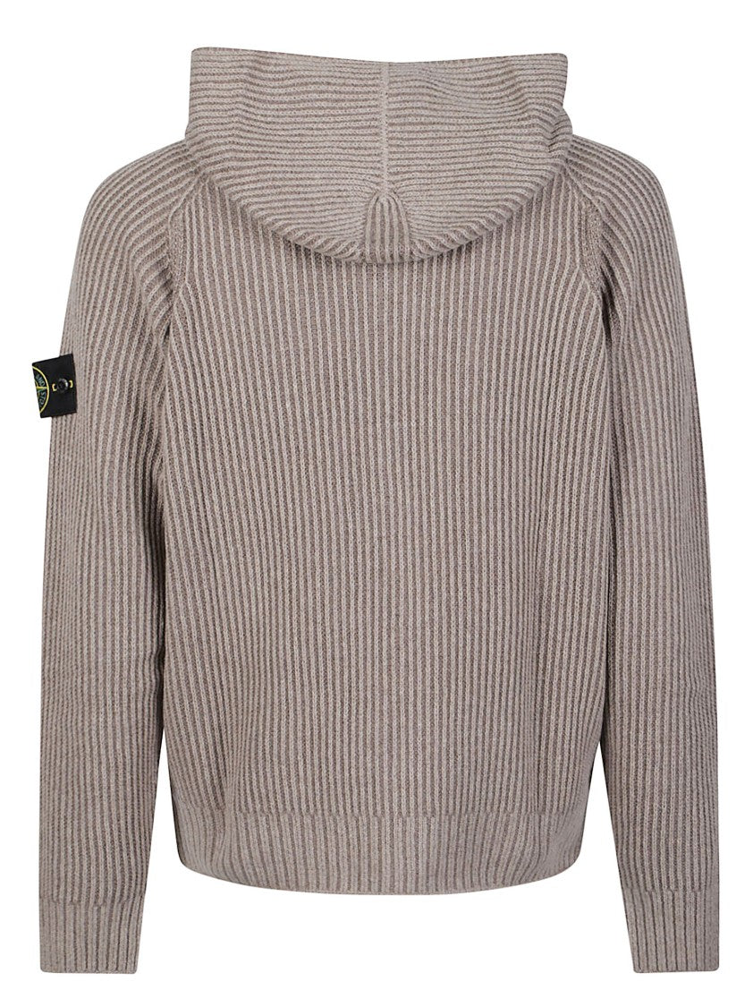 Stone Island Reversible Full-Zip Cashmere-Blend Sweater