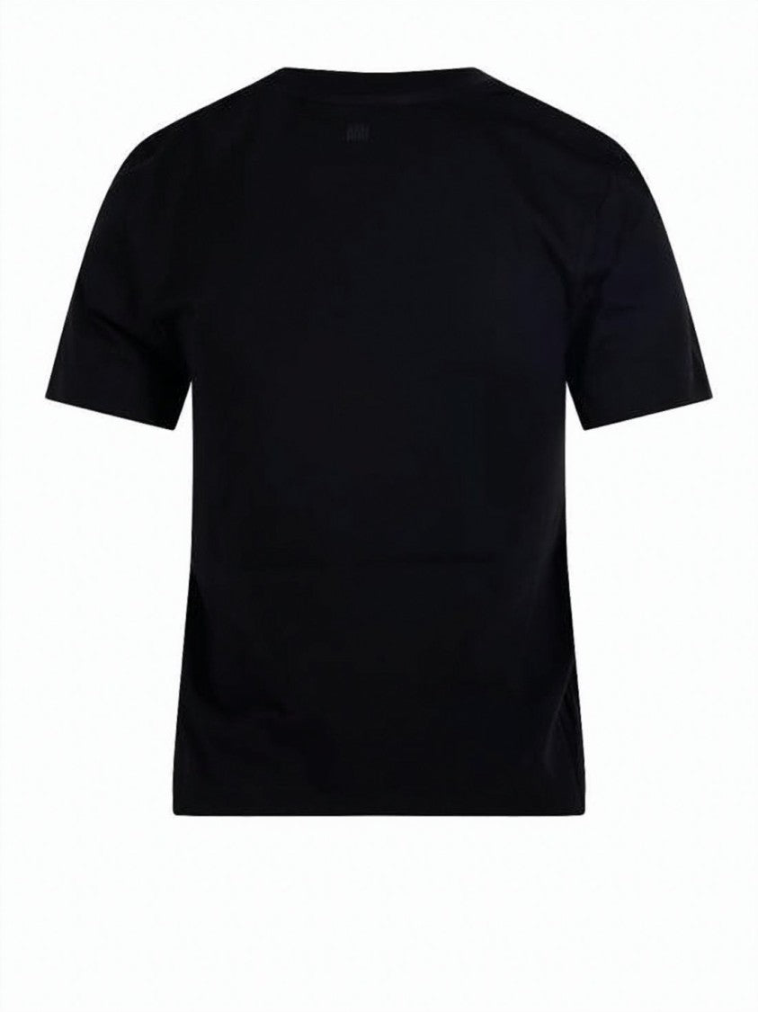 Ami Paris Cropped Cotton T-Shirt