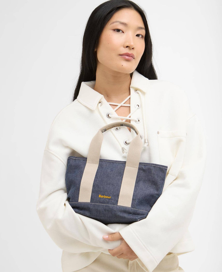 Barbour Mini Mya Denim Tote Bag