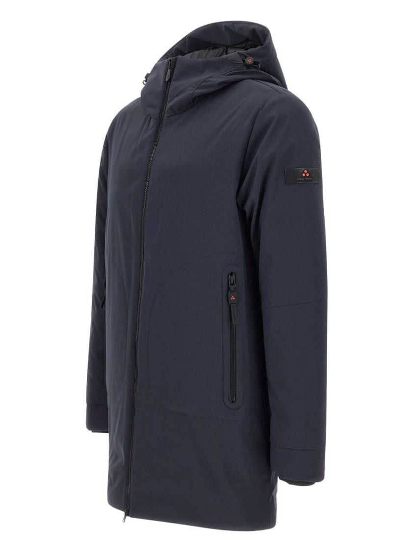 Peuterey Tailored Neutrals Coat With Structured Silhouette