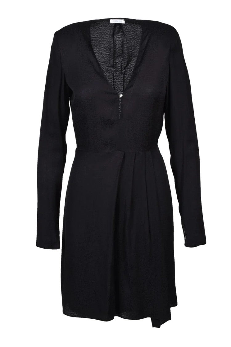 Patrizia Pepe Flared Dress Viscose - Black