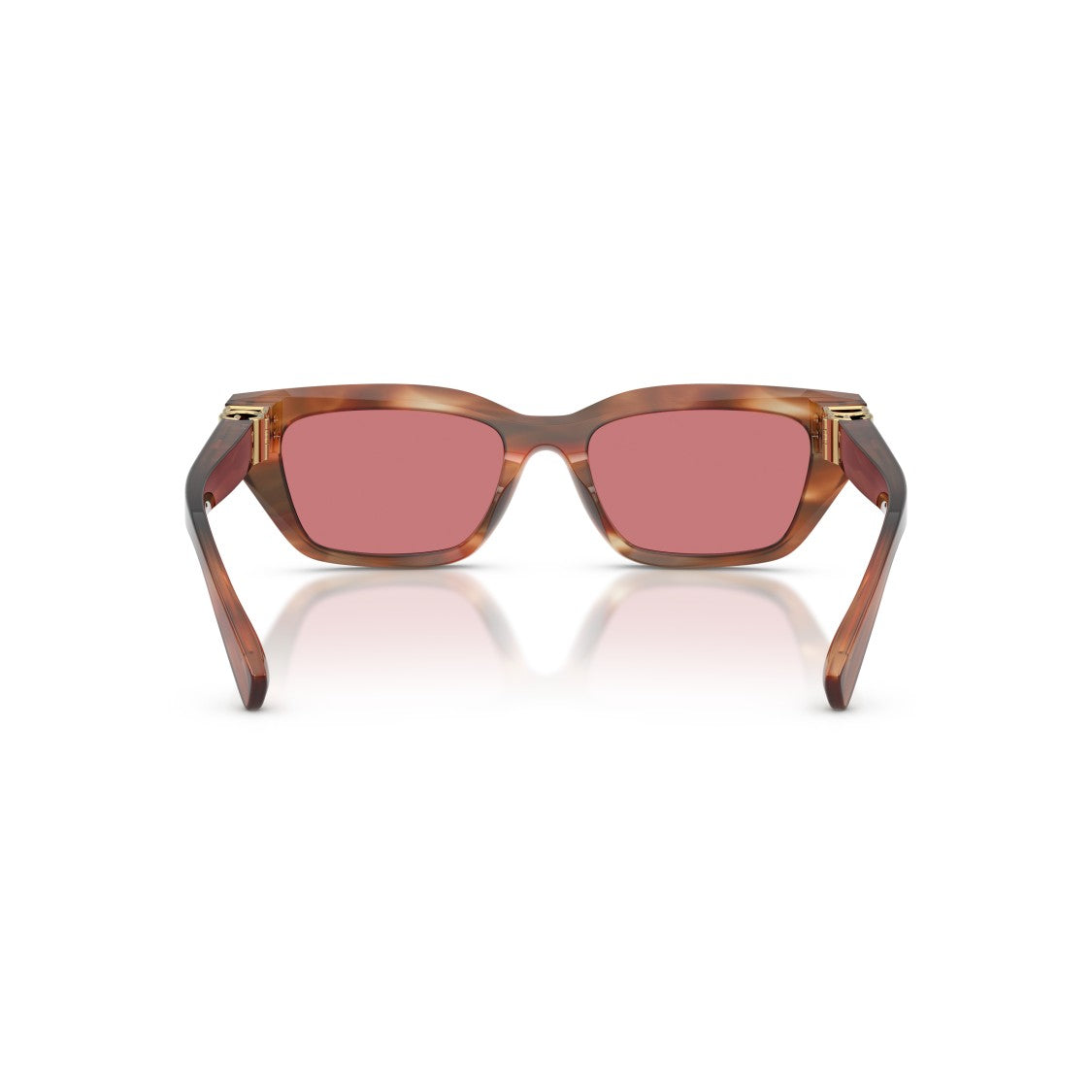 Dolce & Gabbana 0Dg4532 Rectangular Tortoiseshell Sunglasses With Rose Lenses