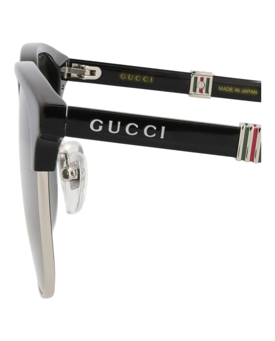 Gucci Square-Frame Sunglasses With Metal Frame And Recycled Acetate Temples