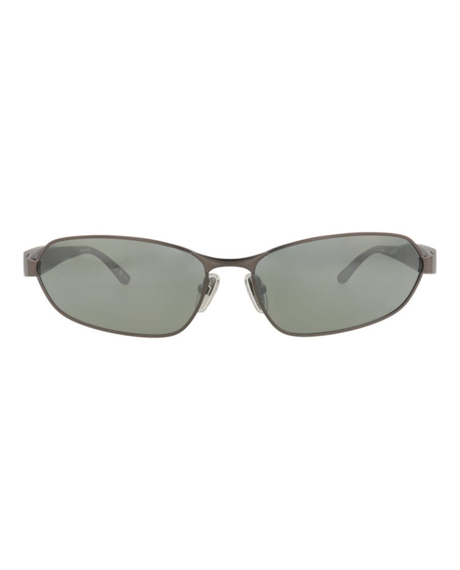 Balenciaga Square-Frame Metal Sunglasses