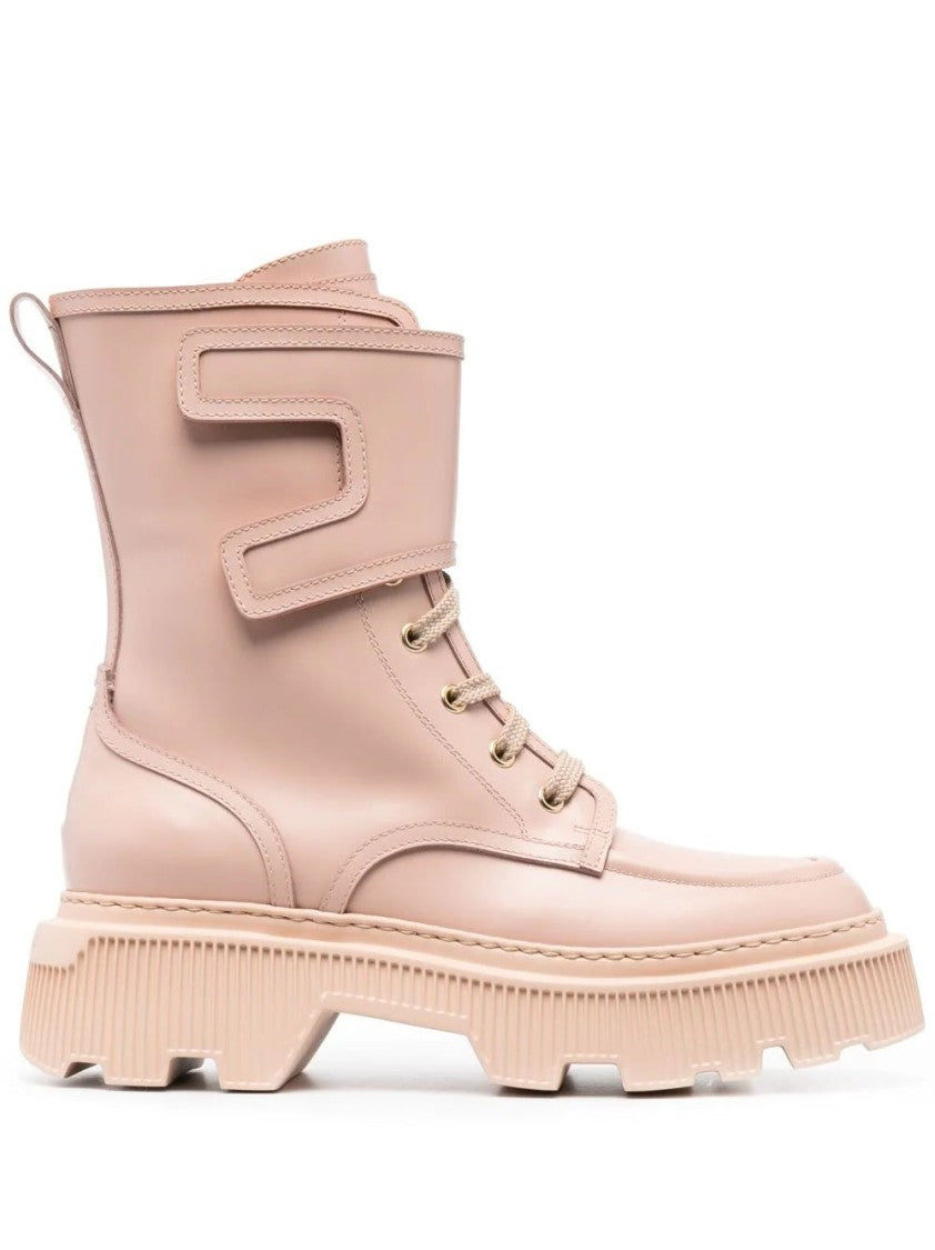 Santoni High-Top Ankle Boots