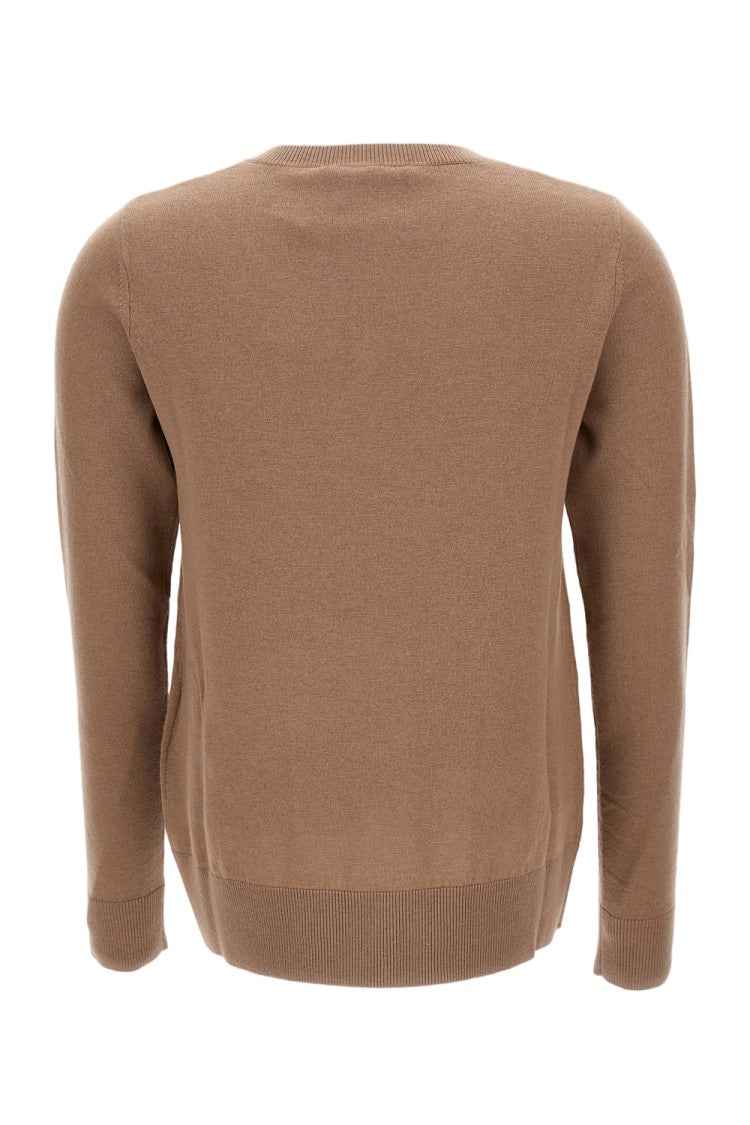 Max Mara V-Neck Wool Jumper With Ribbed Hem