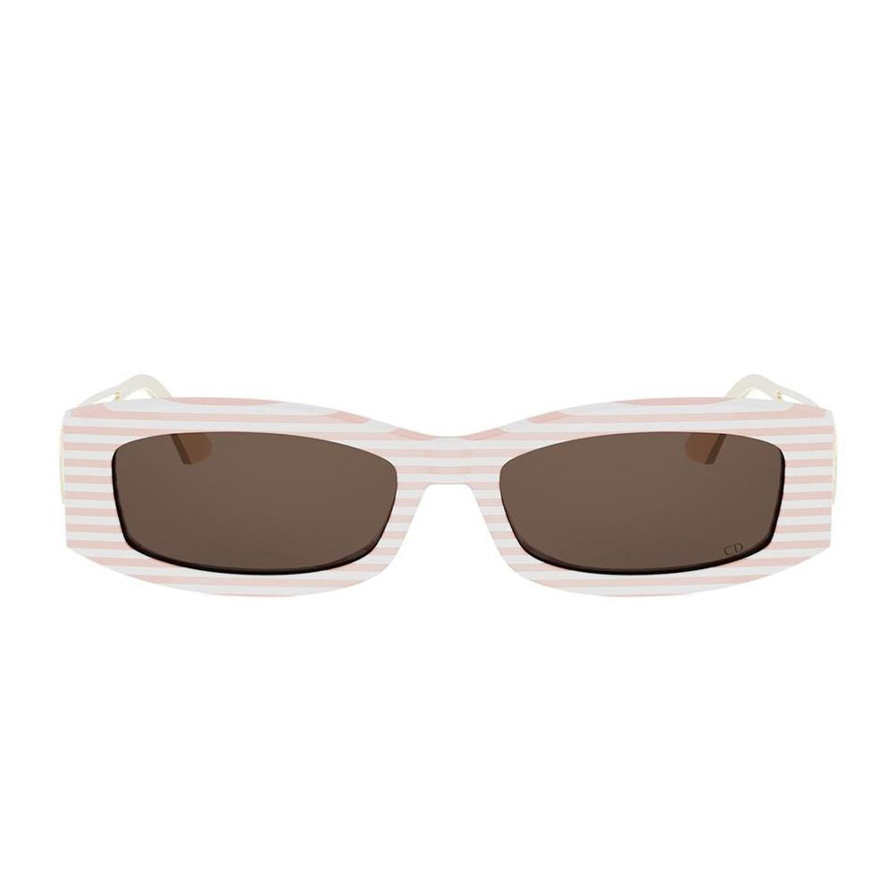 Dior 30Montaigne S14i Rectangular Striped Acetate Sunglasses