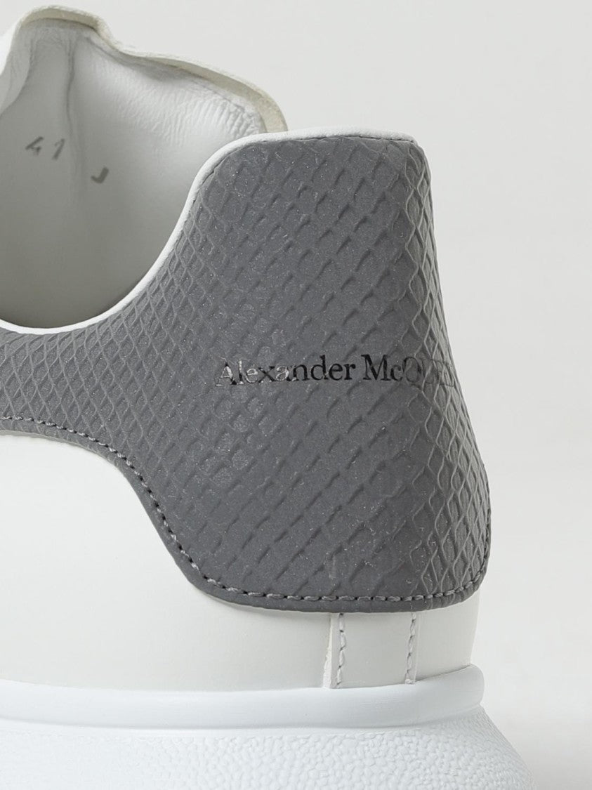Alexander Mcqueen Smooth White Leather Sneakers
