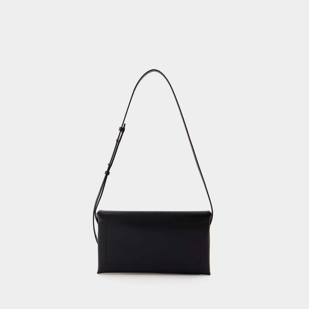 Jil Sander Folded Small Crossbody - Leather - Black