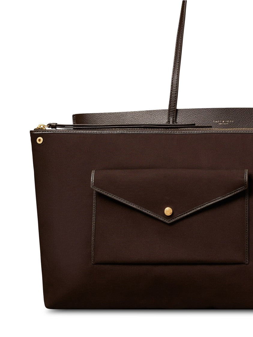 Tory Burch Perry Structured Leather Tote Bag