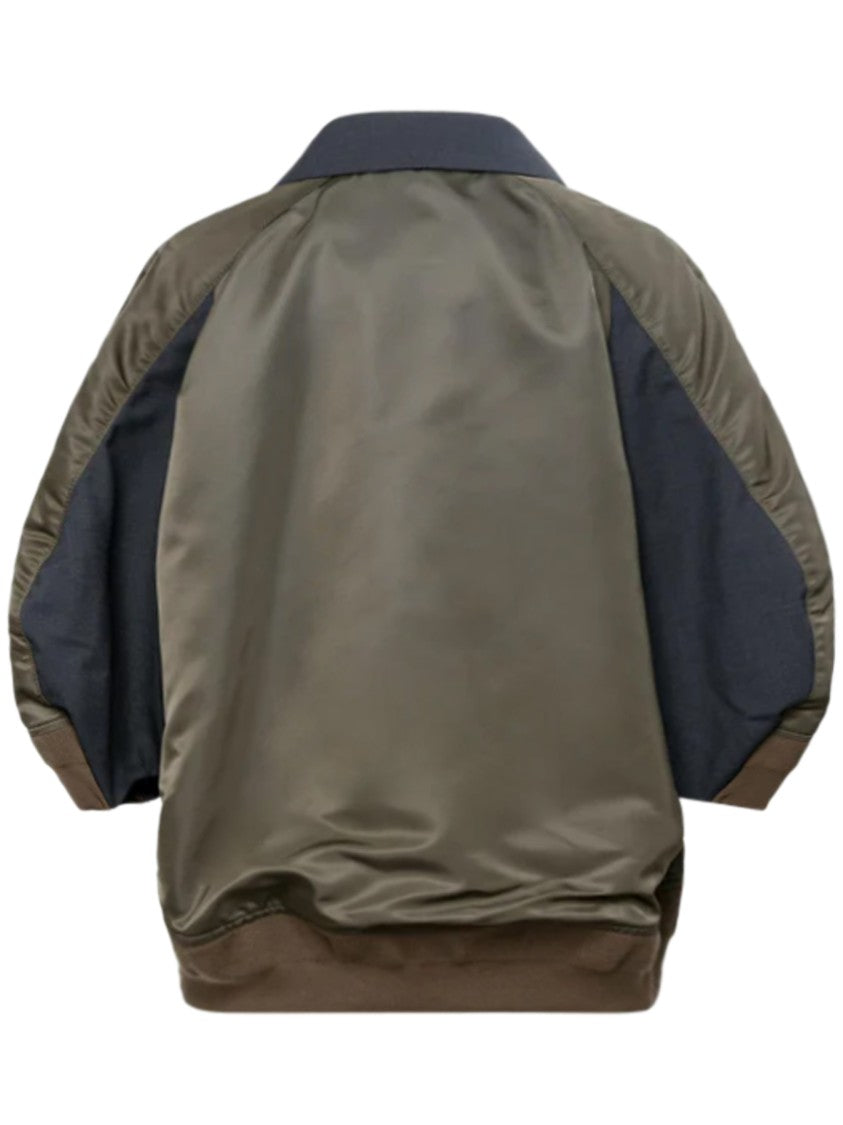 Sacai Double-Breasted Suited Nylon Twill Jacket