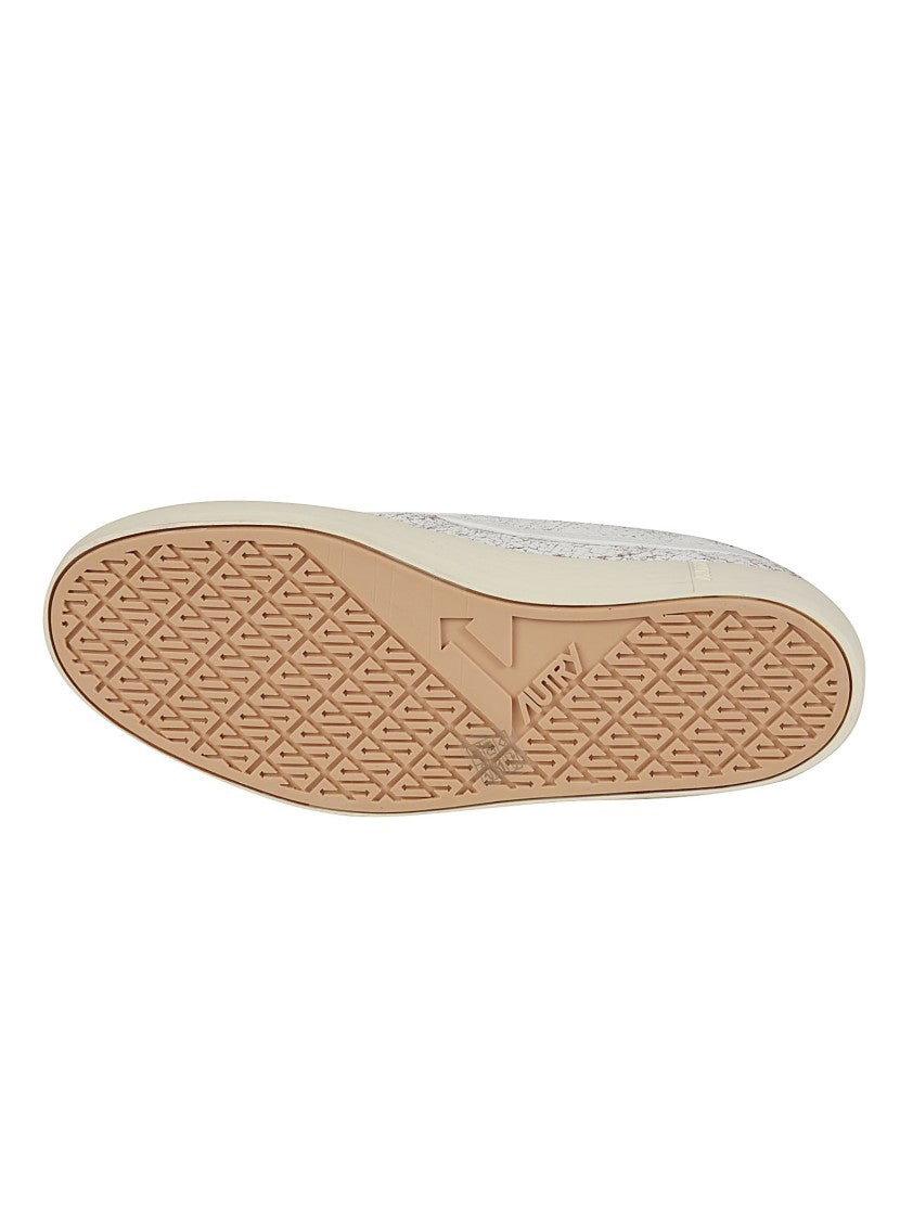 Autry Windscape Low Cracked Leather Sneakers