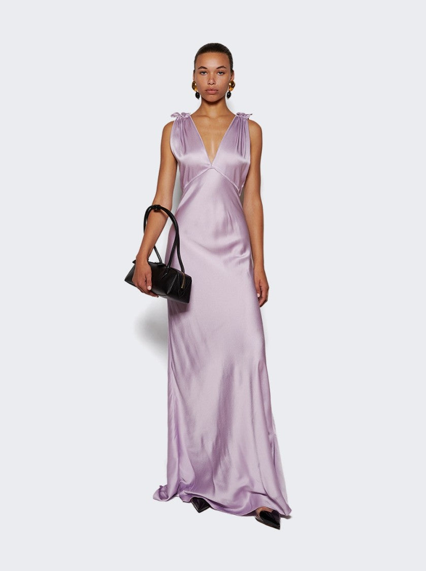 Victoria Beckham Gathered Shoulder Gown