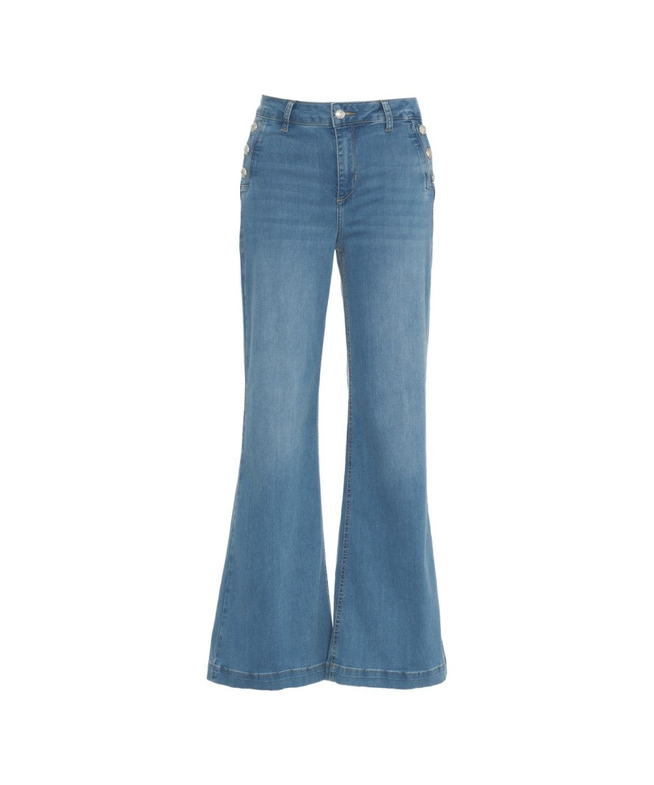 Liu Jo Light Blue Flared Bottom Jeans