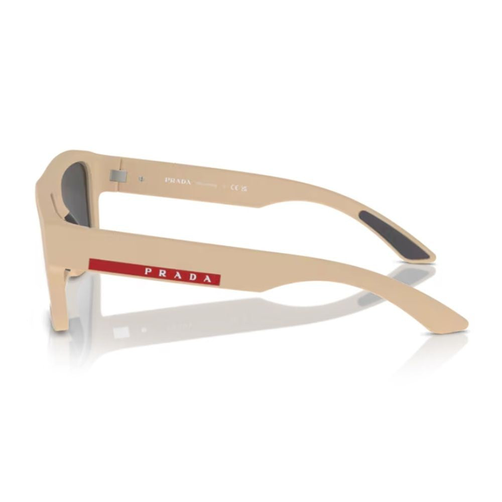 Prada Linea Rossa Ps 04Zs Rectangular Beige Nylon Fiber Sunglasses