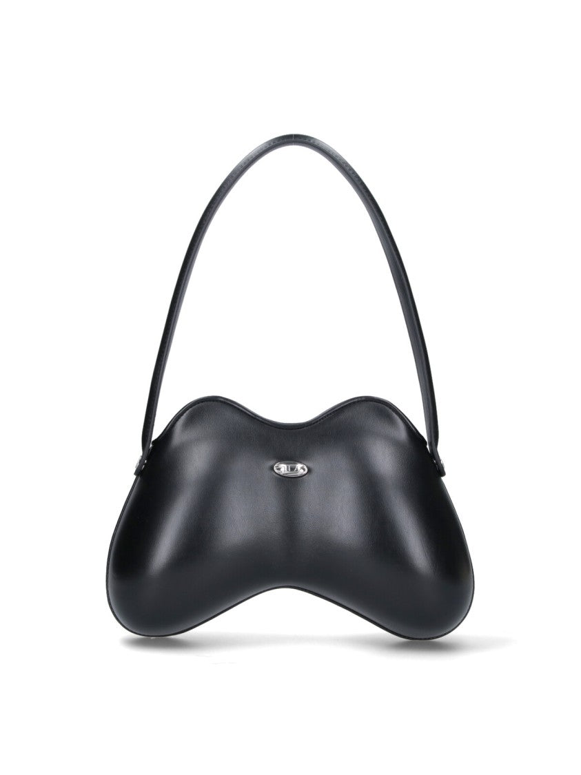 Diesel Minimalist Black Tote Bag With Silver Logo