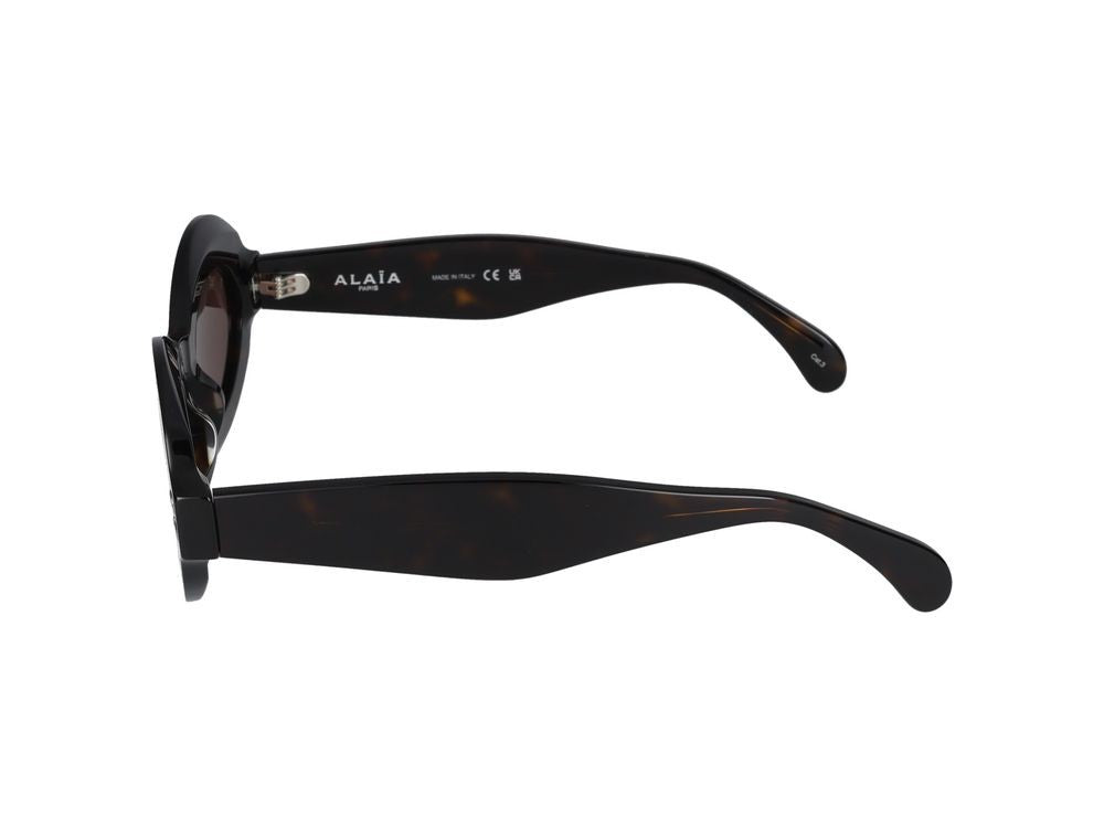 Azzedine Alaïa Havana Aa0059s Tortoiseshell Cutouts Sunglasses