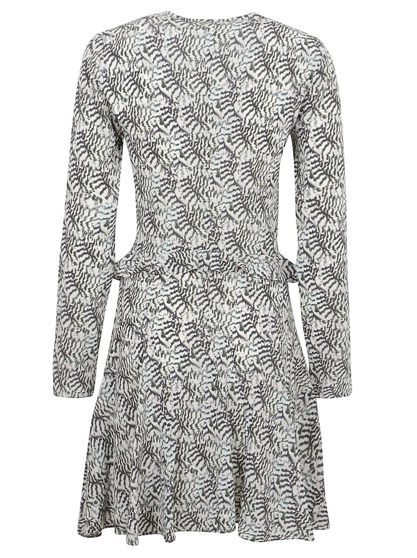 Isabel Marant Beige Dress With Deep V-Neckline