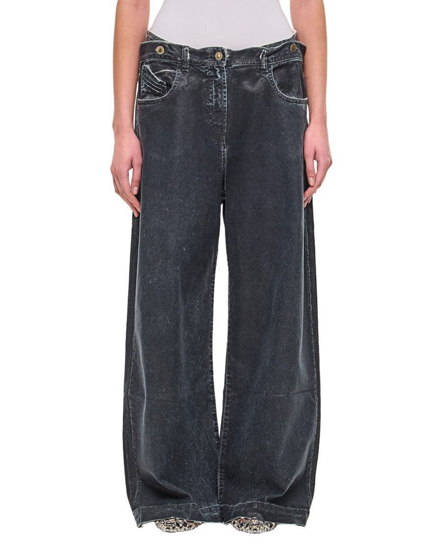 The Attico Mat Coated Canvas Long Pant