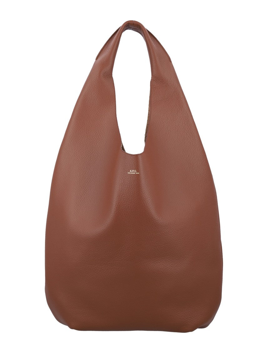 A.P.C. Le Neige Hammered Leather Tote Bag