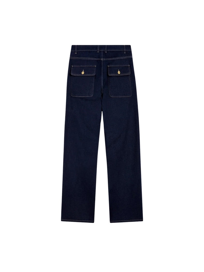 Pence Olly Ocean Baggy-Fit Five-Pocket Jeans