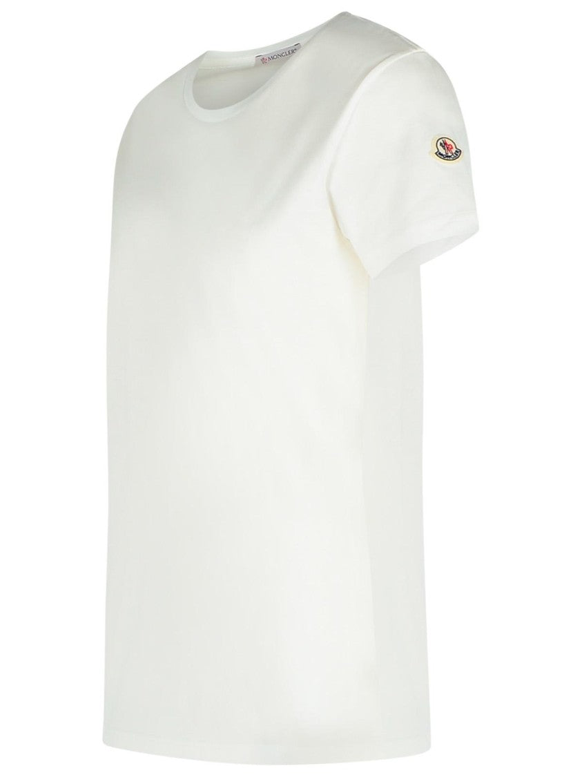 Moncler White Cotton T-Shirt