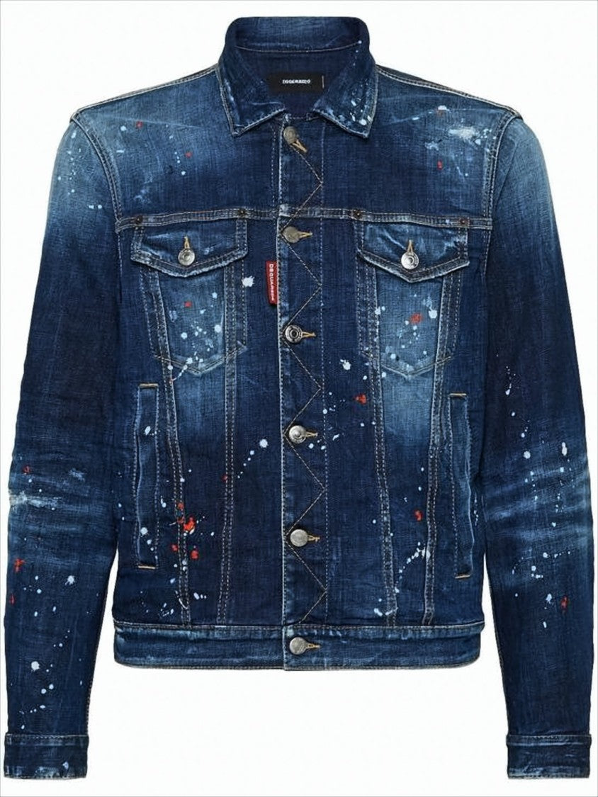 Dsquared2 Distressed Denim Jacket