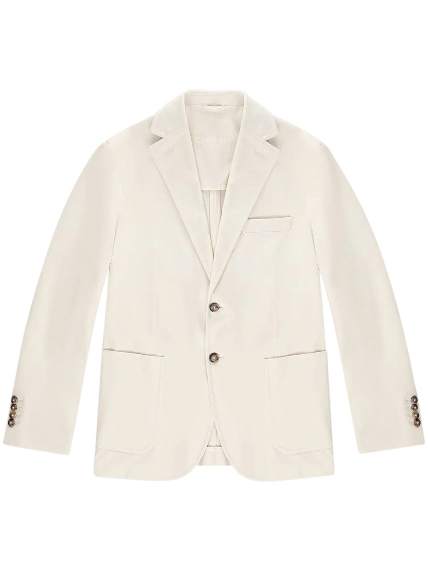 Circolo 1901 Light Beige Tailored Jacket With Notch Lapel