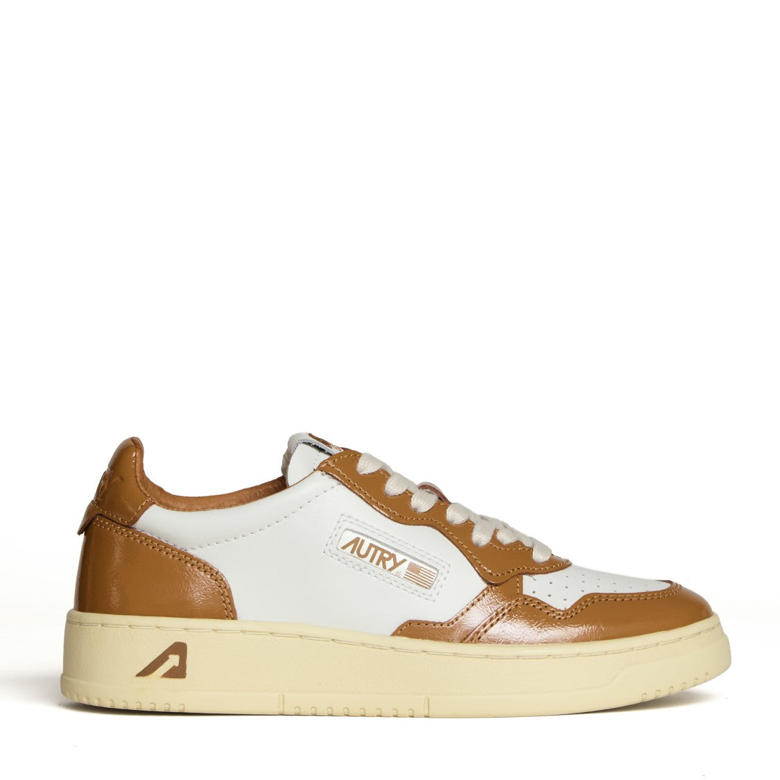 Autry Bianco/Brown Sugar Medalist Low Sneaker