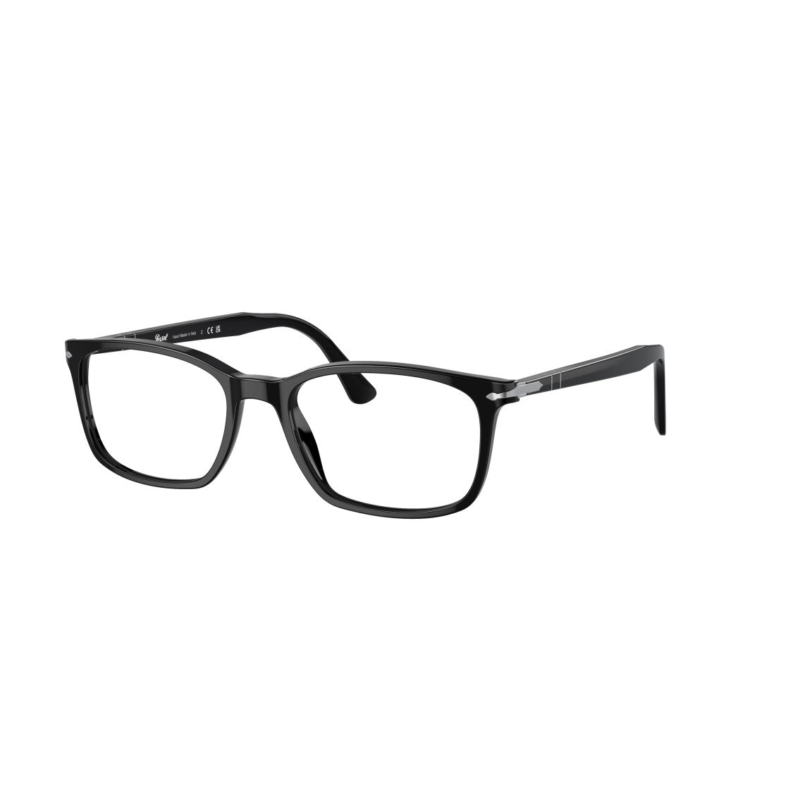 Persol 0Po3189v Rectangular Acetate Eyeglasses With Silver Accents