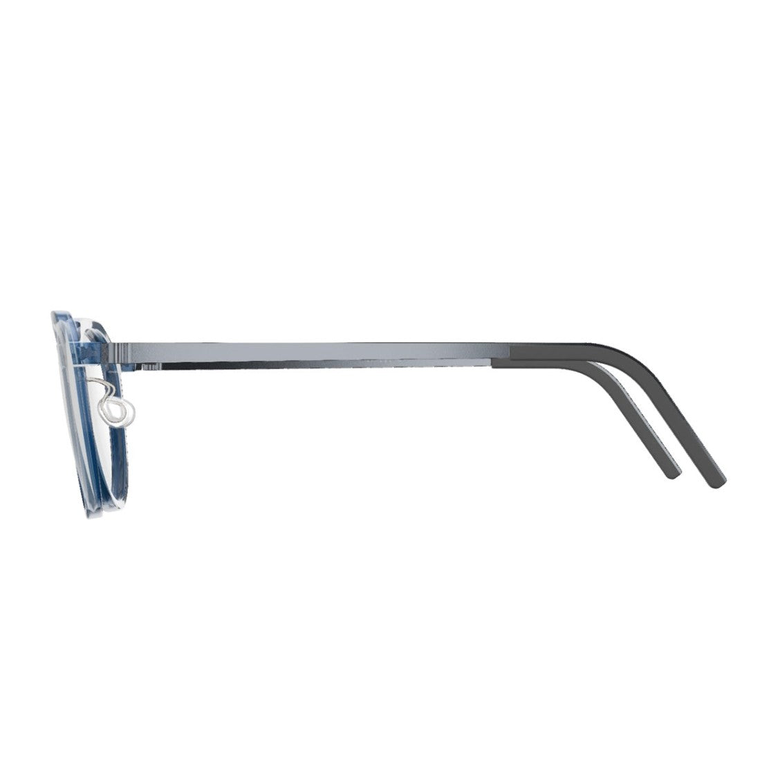 Lindberg Blue Acetanium Acetate Round Sunglasses
