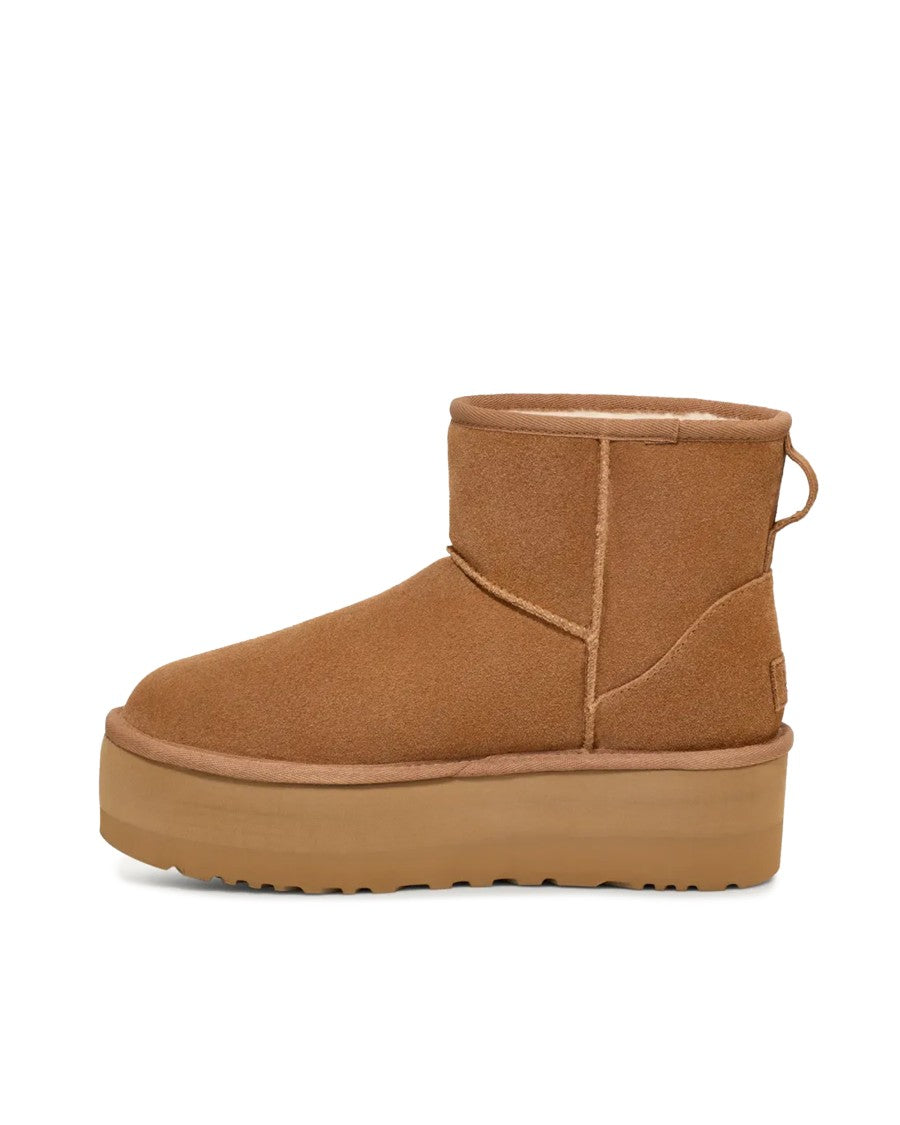 Ugg W Classic Mini Platform Chestnut Ankle Boot