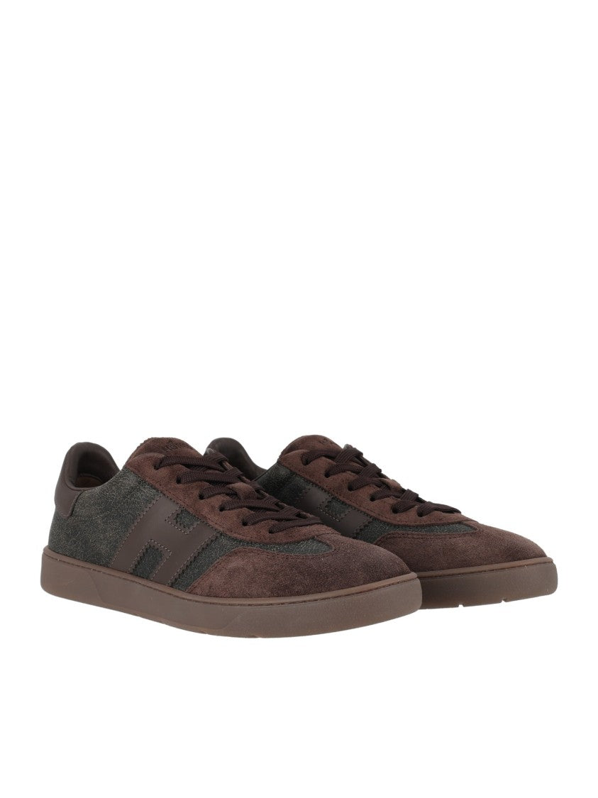 Hogan Cool Suede Leather Low-Top Sneakers