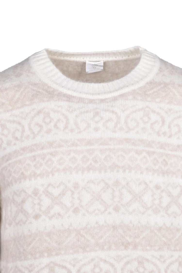 Eleventy Crewneck Sweater Cashmere Silk - Cream/Beige