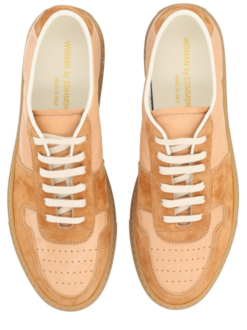 Common Projects Beige Bbal Duo Nappa Leather Sneakers