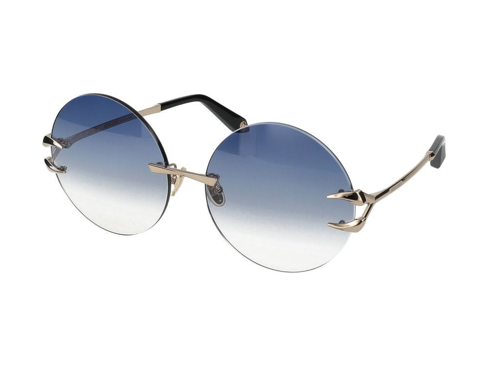 Roberto Cavalli Sunglasses Src006 594B Shiny Light Gold 63/17/140