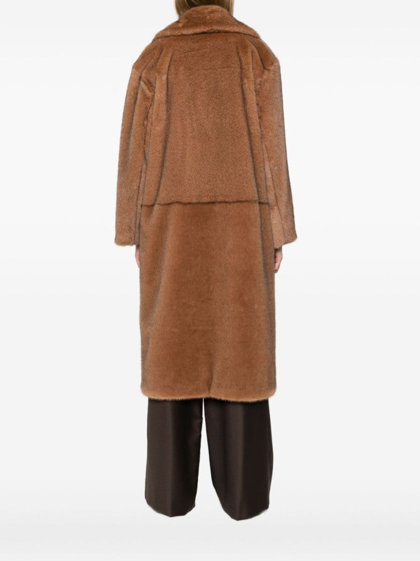 Antonelli Brown Tailored Coat With Structured Fit