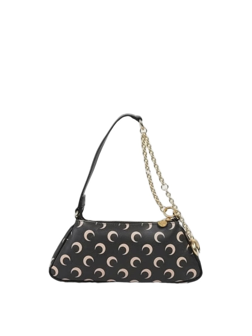 Marine Serre Elongated Black Shoulder Bag