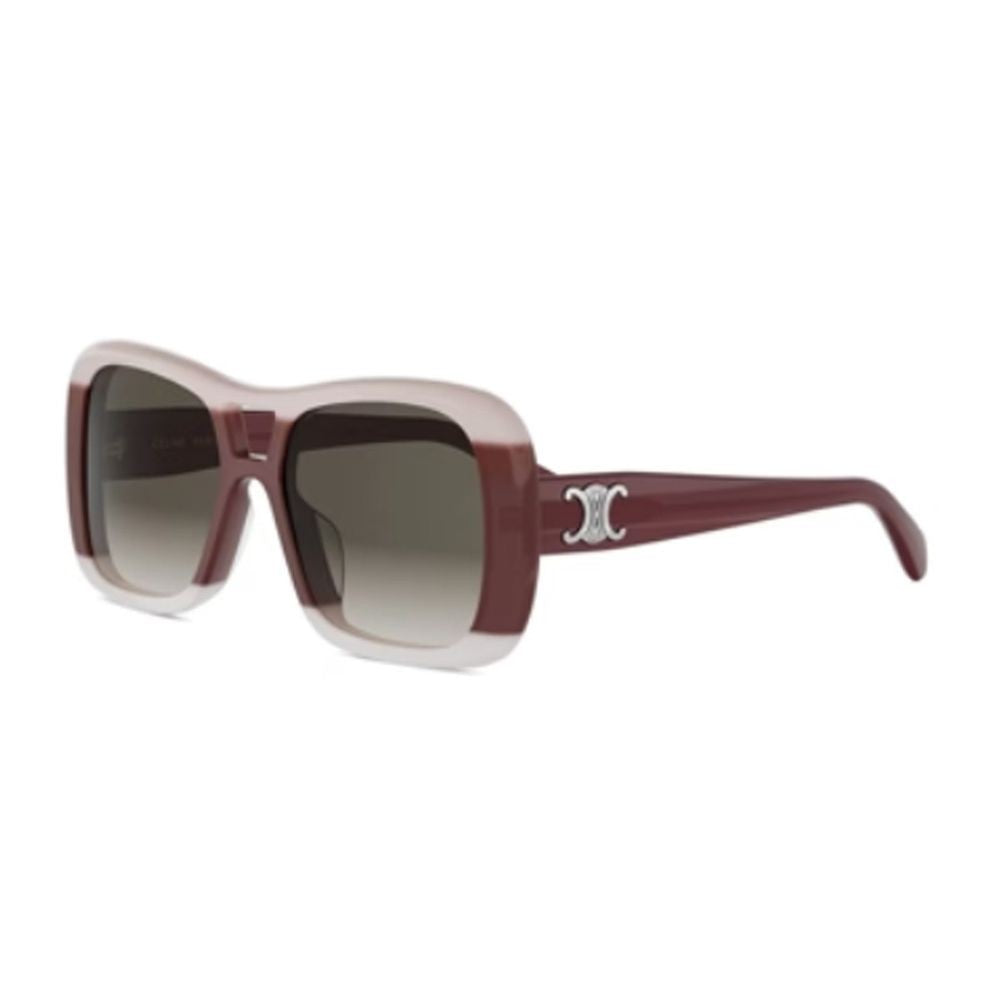 Celine Burgundy/Pink Cl40331u Triomphe Pilot Sunglasses