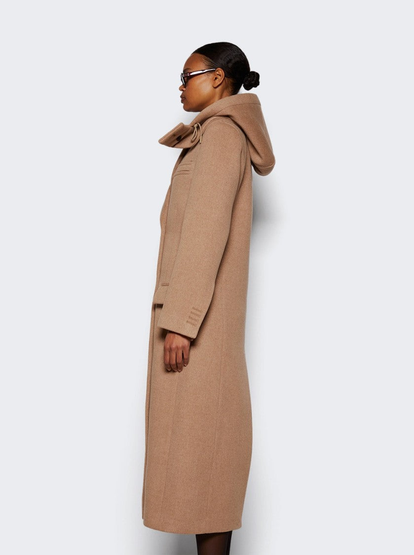 Proenza Schouler Reed Hooded Brushed Melange Wool Coat